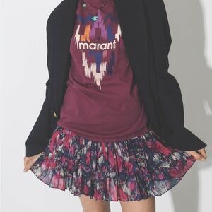 Isabel Marante Étoile Naomi Skirt in Faded Night Print